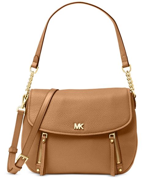 MICHAEL Michael Kors Evie Pebble Leather Shoulder 